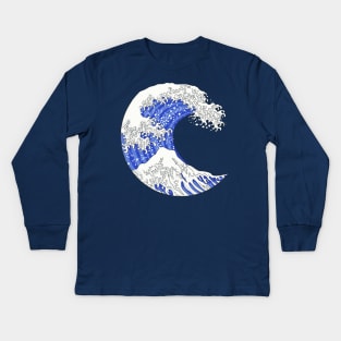 Great Blue Wave Kids Long Sleeve T-Shirt